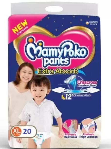 MamyPoko Pants Extra Absorb Baby Size XL ( 20 Pieces ) Diapers - XL