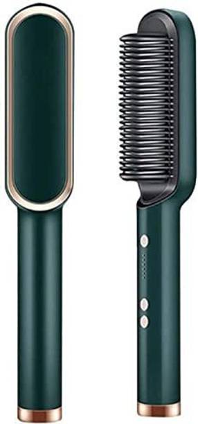 HeatLine Hair Straightener Comb Hair Straightener Brush Fast Heating & 5 Temp Settings Zn-04 Hair Straightener Brush