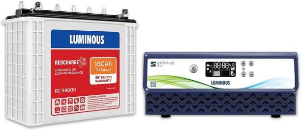 LUMINOUS Optimus 1250 Inverter_RC 24000 Tubular Inverter Battery