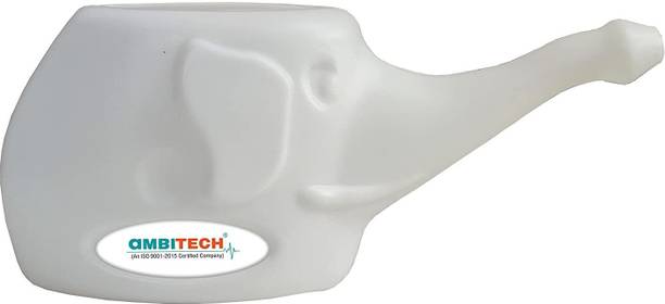 AMBITECH Plastic White Neti Pot