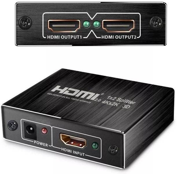 microware HDMI 1x2 Splitter 4K support, HDMI v2.0 Splitter Media Streaming Device