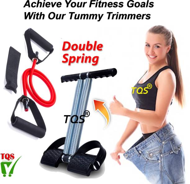 TQS Tummy Trimmer and Resistance tube toning fitness equipment home Gym Kit exercise Fitness Accessory Kit Kit