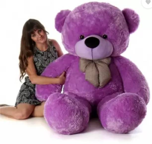 RSS SOFT TOYS 3 feet Purple teddy bear - 90.7cm (Purple)  - 85 cm