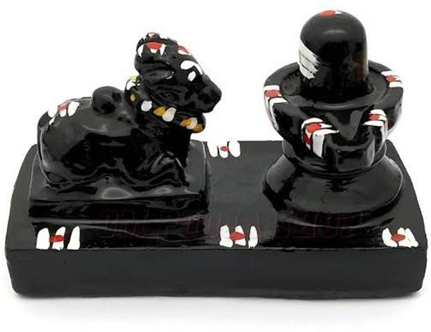 nath enterprises Nandi Mahadev Pind Shivling Stone Mahadev Shivling For Daily Pooja Lord Shiv Decorative Showpiece  -  4 cm