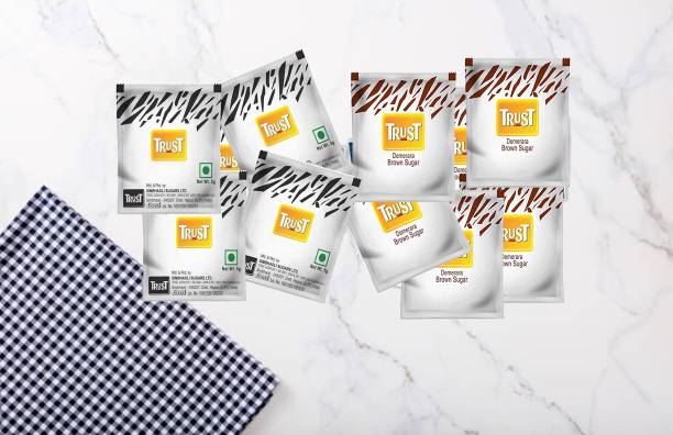 TrUST White sugar sachet/Brown sugar Sachets Combo Pack off-5Gram(400)Packets Sugar