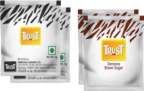 TrUST White sugar sachet/Brown sugar Sachets Combo Pack off-5Gram*(200)Packets Sugar