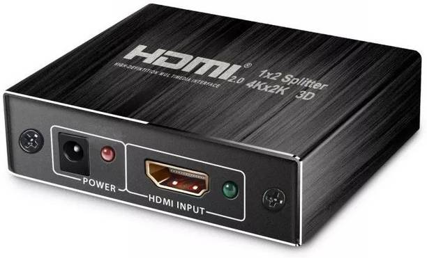 microware  TV-out Cable 4K HDMI 2.0 Splitter 4K 60Hz (YUV4:2:0) HDCP 1.4 Splitter HDMI 2.0 In 2 Out