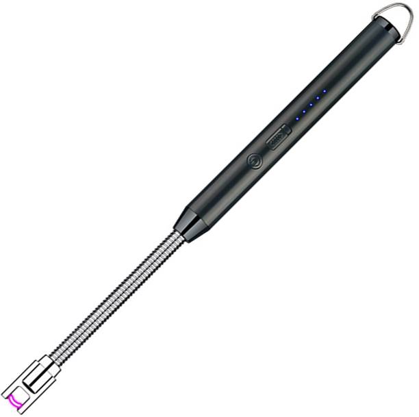 WRADER USB Rechargeable Long Neck 360 Degree Flexible Electric Lighter for Gas Flameless Lighter for Candle Gas Stove BBQ with Hanging Buckle Windproof Cigarette Lighter