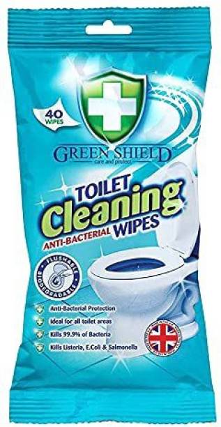 green shield Toilet Cleaning 40 Wipes