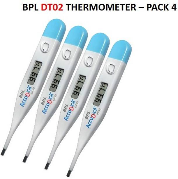 BPL Digital Thermometer with One Touch Operation for Child and Adult Oral pack of -4 DT02 Thermometer