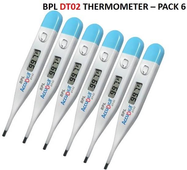 BPL t-02 Medical Technologies digital thermometer DT02 Thermometer (White) PACK 6 DT02 Thermometer