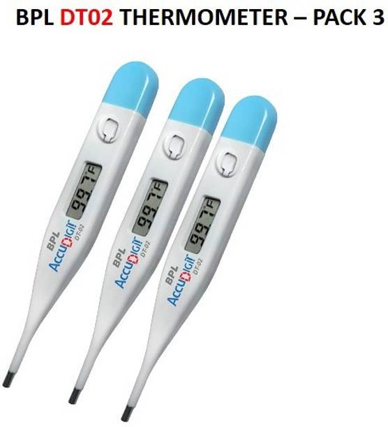 BPL t-02 Medical Technologies digital thermometer DT02 Thermometer (White)PACK 3 DT02 Thermometer