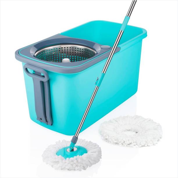 PINEVINTA Amazing Smart Easy To Clean Floor Magic Bucket 2 Absorbers, Floor , Wet and Dry Mop Set