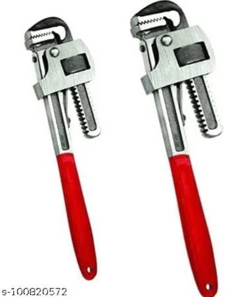 ARINEO Pipe Wrench Hand Tool Set Combo (12inch & 14inch) Single Sided Pipe Wrench
