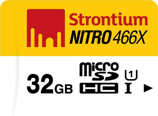 Strontium SRN32GTFU1R Nitro 32 GB MicroSDHC Class 10 70 MB/s  Memory Card Compatible with Mobile