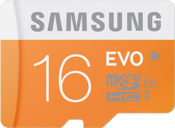 SAMSUNG MB-MP16D/IN Evo 16 GB MicroSDHC Class 10 48 MB/s  Memory Card Compatible with Mobile