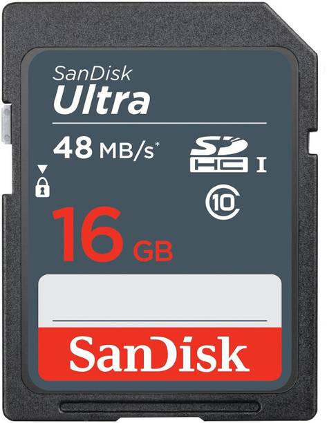 SanDisk SDSDUNB-016G-GN3IN Pro 16 GB Ultra SDHC Class 10 48 MB/s  Memory Card Compatible with Camera