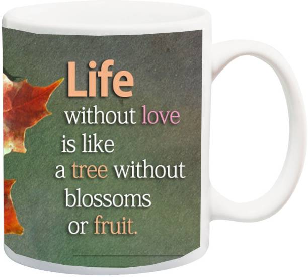 ME&YOU Gift for Husband/Wife/Girlfriend/Boyfriend/Lover;"Valentines Day' Life without love is like HD printed Ceramic Coffee Mug