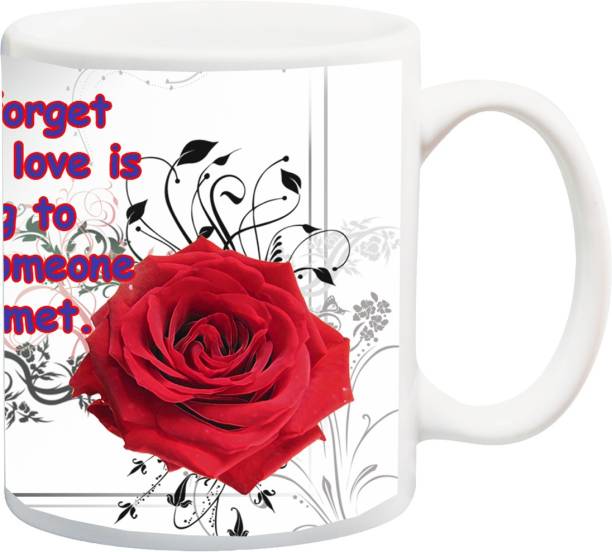 ME&YOU Gift for Husband/Wife/Girlfriend/Boyfriend/Lover;"Special Beautiful Love is like you never met rosese red 3D printed Ceramic Coffee Mug