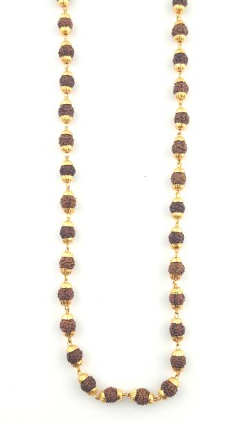 Italian Jewellery rudraksh mala Gold-plated Plated Brass Chain