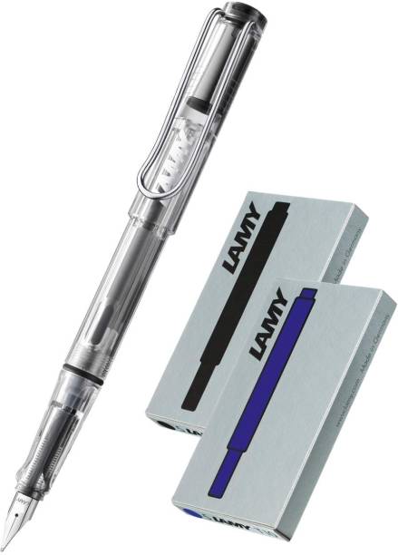 LAMY 012 Transparent Fine Fountain Pen and Cartridges Combo Fountain Pen