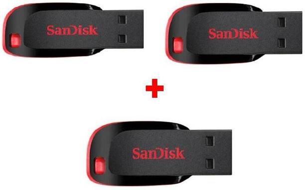SanDisk Cruzer Blade 16 GB Pen Drive Compatible with Desktop Computer, Laptop USB 2.0 Plastic Case