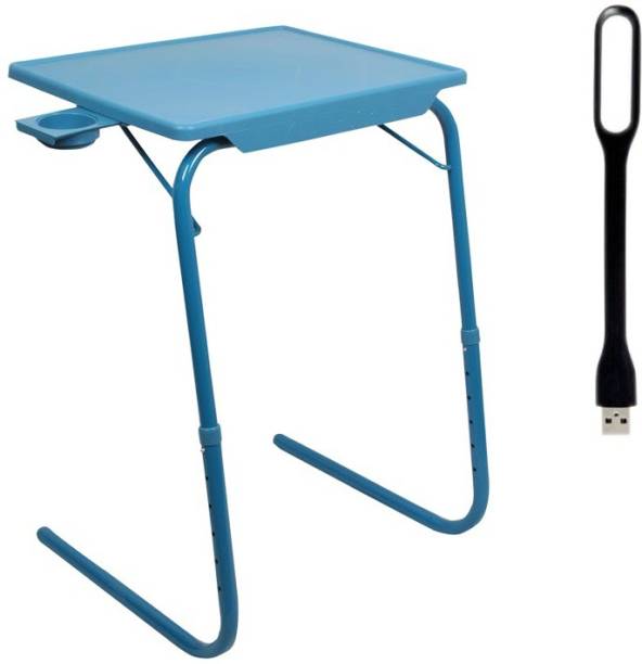 NA Blue Plastic Portable Laptop Table