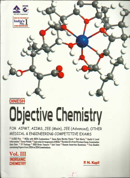 Objective Chemistry For NEET / AIIMS / JEE (Mains) / JEE (Advanced) / (Set Of 4 Books) (English) 120th Edition