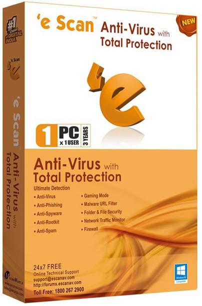 ESCAN Anti-virus 1.0 User 3 Years