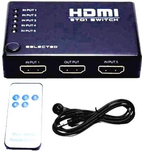 MEF HDMI Screen Switcher 1X5 HDMI with Remote Control Media Streaming Device