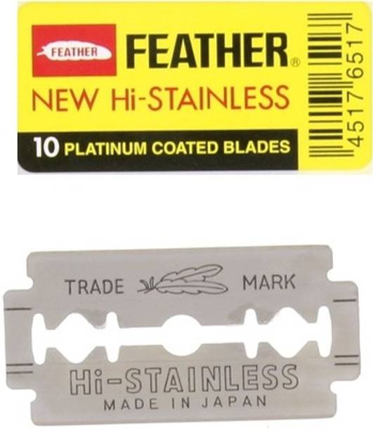 Feather Razor Blades New Hi-Stainless Double Edge