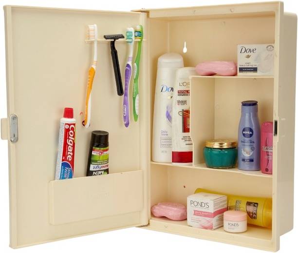Zahab vergin plastic high quality bathroom cabinet Plastic Wall Shelf