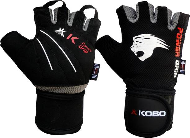 KOBO Weight Lifting Fitness Gym With Wrist Support SG1 Gym & Fitness Gloves