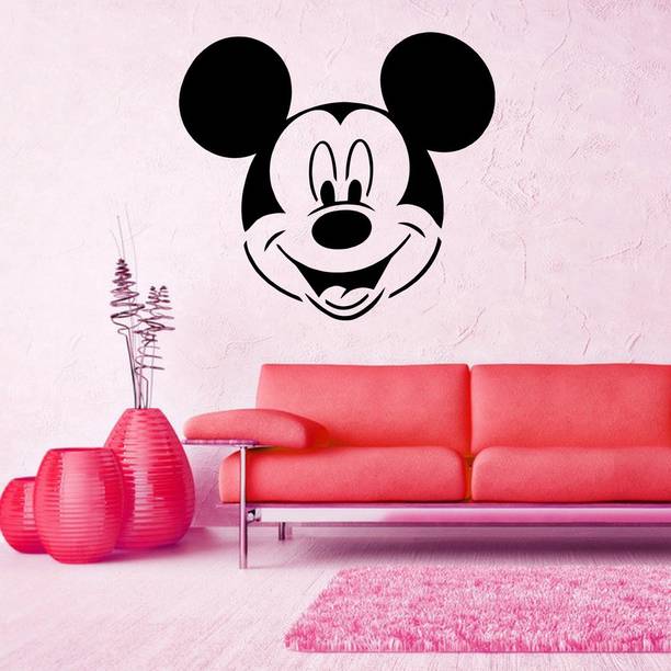 Decor Villa 30.48 cm Decor Villa micky mouse Wall Sticker Small - Size (13 x 12) Inch Sticker