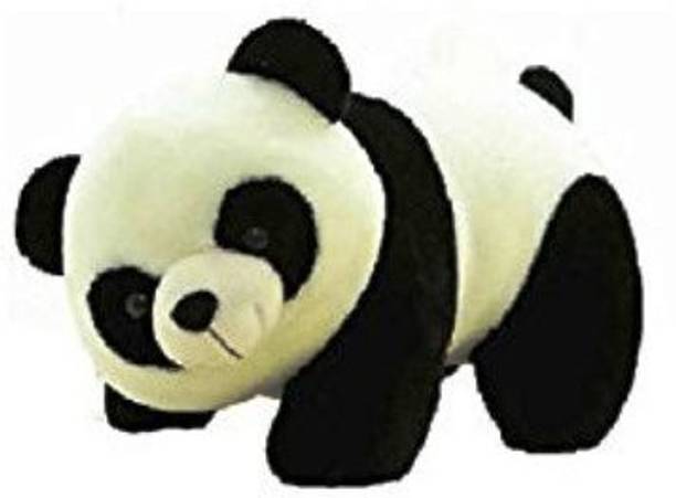 Turban Toys Stuffed Soft Plush Toy Kids Birthday Black Panda  - 10 cm