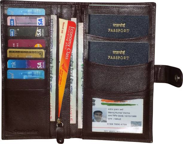 Price History of Kan Brown Genuine Leather Travel Document Holder