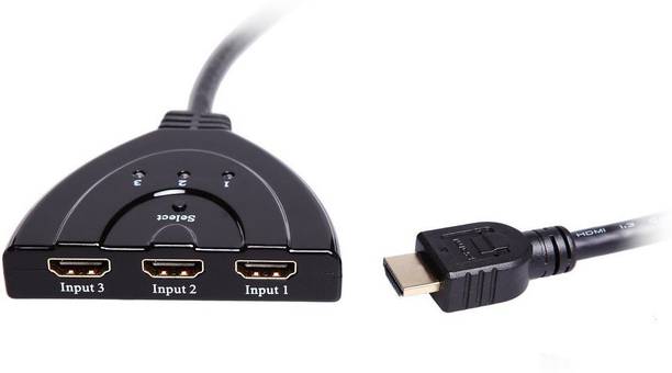 C&E  TV-out Cable HDMI 3-In-1 Out Auto Switch with 1.5-Feet Cable