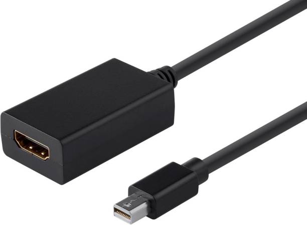 C&E  TV-out Cable Mini DisplayPort 1.1 to HDMI® Adapter with Audio Support, Black
