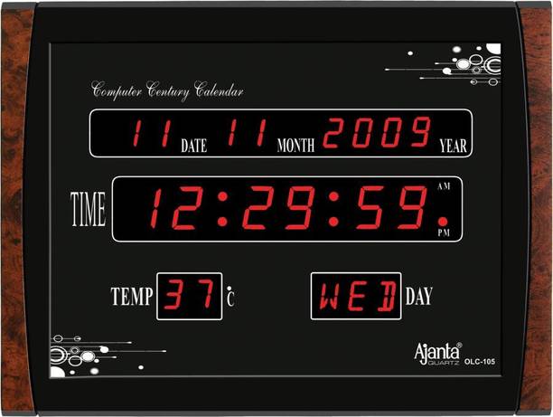 AJANTA Digital 19 cm X 39 cm Wall Clock