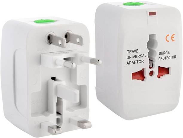 Evana Universal Pocket Travel Charger Multi-Plug, AU/EU/UK/US/CN Worldwide Adaptor