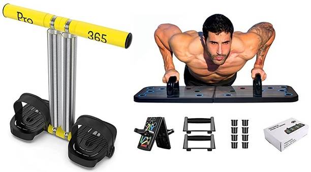 PRO365 Tummy Trimmer With Pushup Board Combo 6 Month Warranty एब व्यायाम करने वाला
