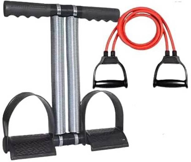 BoldFire Fitness Double Spring Tummy Trimmer With Band Toning Tube(Pack of 2) Ab Exerciser