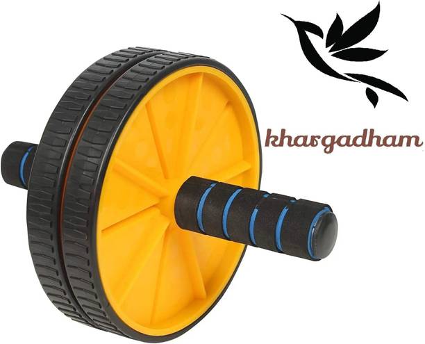 Khargadham Abdominal Exercise Core Muscle Training Ab Wheel With Mat Ab Roller Guide Ab Exerciser