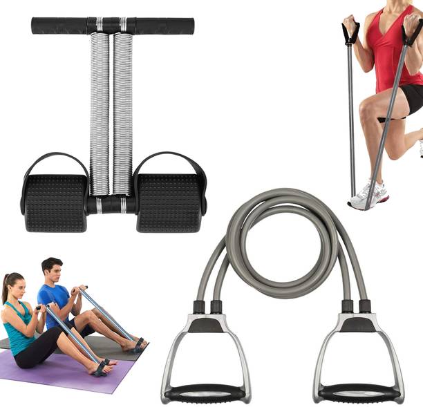 Manogyam Combo Of Tummy Trimmer $ Toning Tube Ab Exerciser