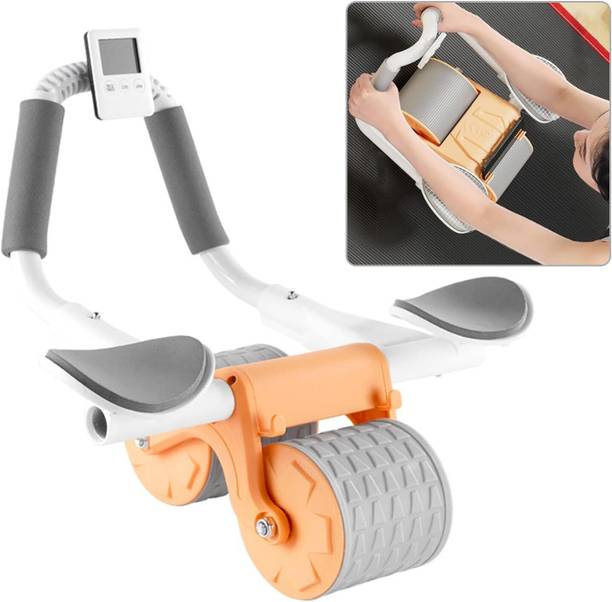 ADONYX Ab Roller Wheel Exercise with Elbow Support, Automatic Rebound Ab Exerciser