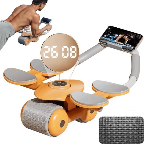 OBIXO 2023 New Ab roller Wheel, Automatic Rebound 2 In 1 For Abs Workout Ab Exerciser