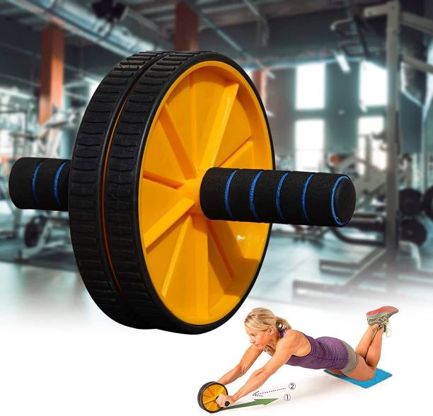 Oddish way to fitness Abdominal Double Wheel Ab Roller Gym For Exercise Ab Exerciser