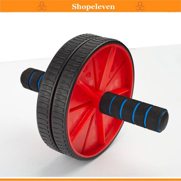 Shopeleven Abdominal Double Wheel Ab Roller Gym For Exercise Fitness Equipment एब व्यायाम करने वाला