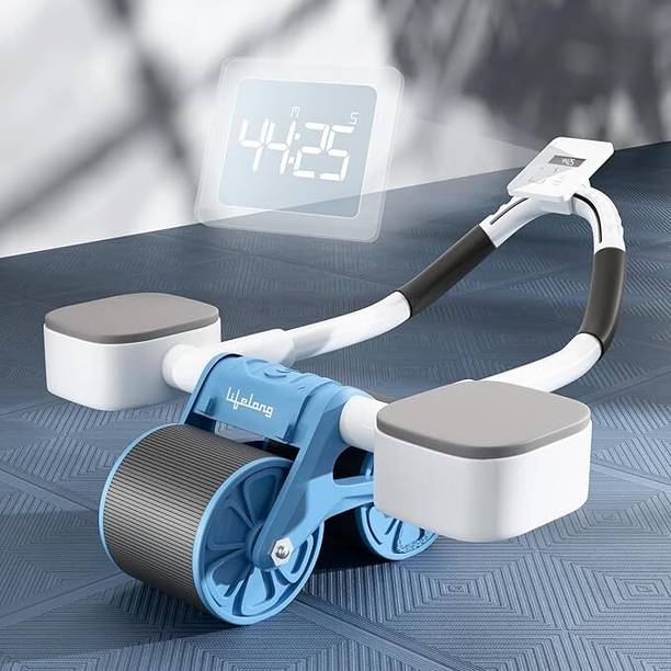 Lifelong LLAR02 Ab Roller with Timer | Abdominal Exercise Fitness For Men & Women Ab Exerciser