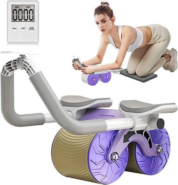seasons Roller Wheel Exercise with Elbow Support, Automatic-Rebound Abdominal Wheel Ab Exerciser